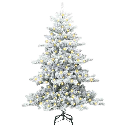 Albero di Natale Artificiale con Rami Pieghevoli Bianco 150 cm
