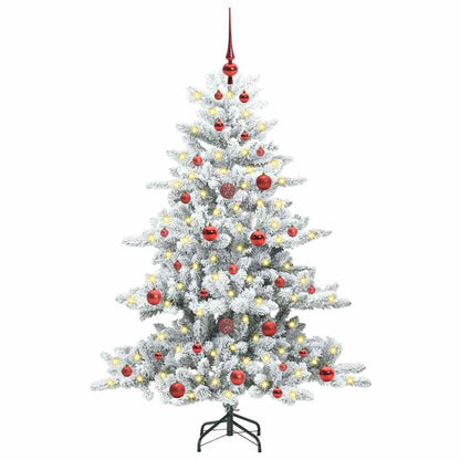 Albero di Natale Artificiale con Rami Pieghevoli Bianco 150 cm