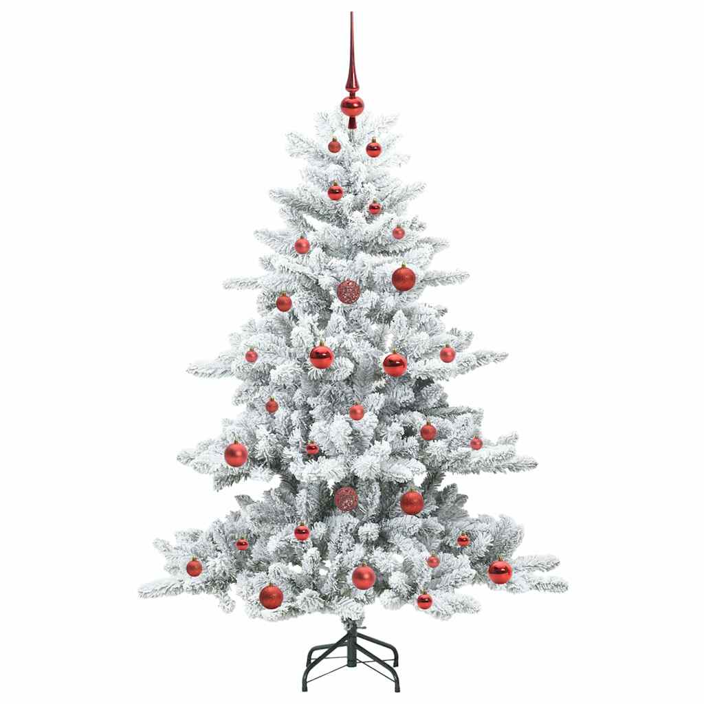 Albero di Natale Artificiale con Rami Pieghevoli Bianco 150 cm