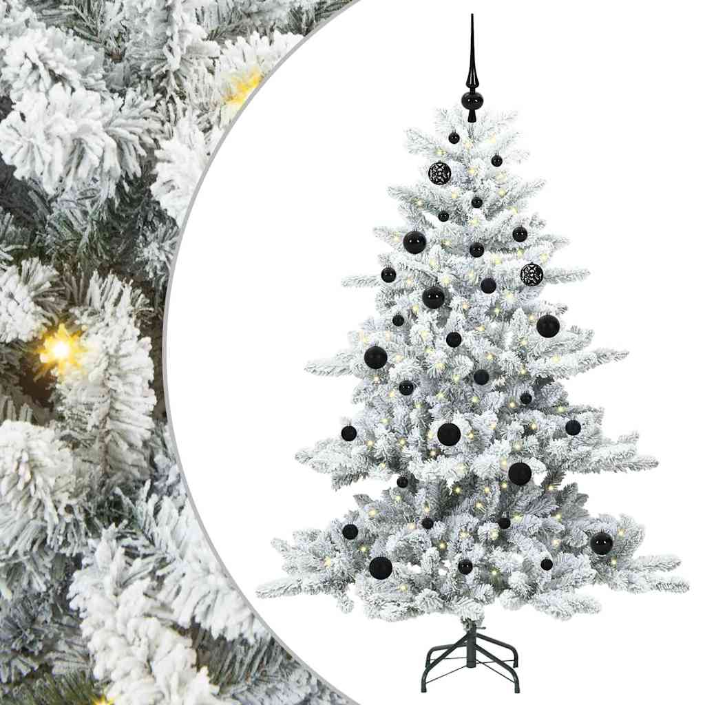Albero di Natale Artificiale con Rami Pieghevoli Bianco 150 cm