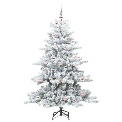 Albero di Natale Artificiale con Rami Pieghevoli Bianco 150 cm