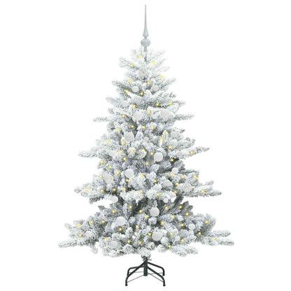Albero di Natale Artificiale con Rami Pieghevoli Bianco 150 cm