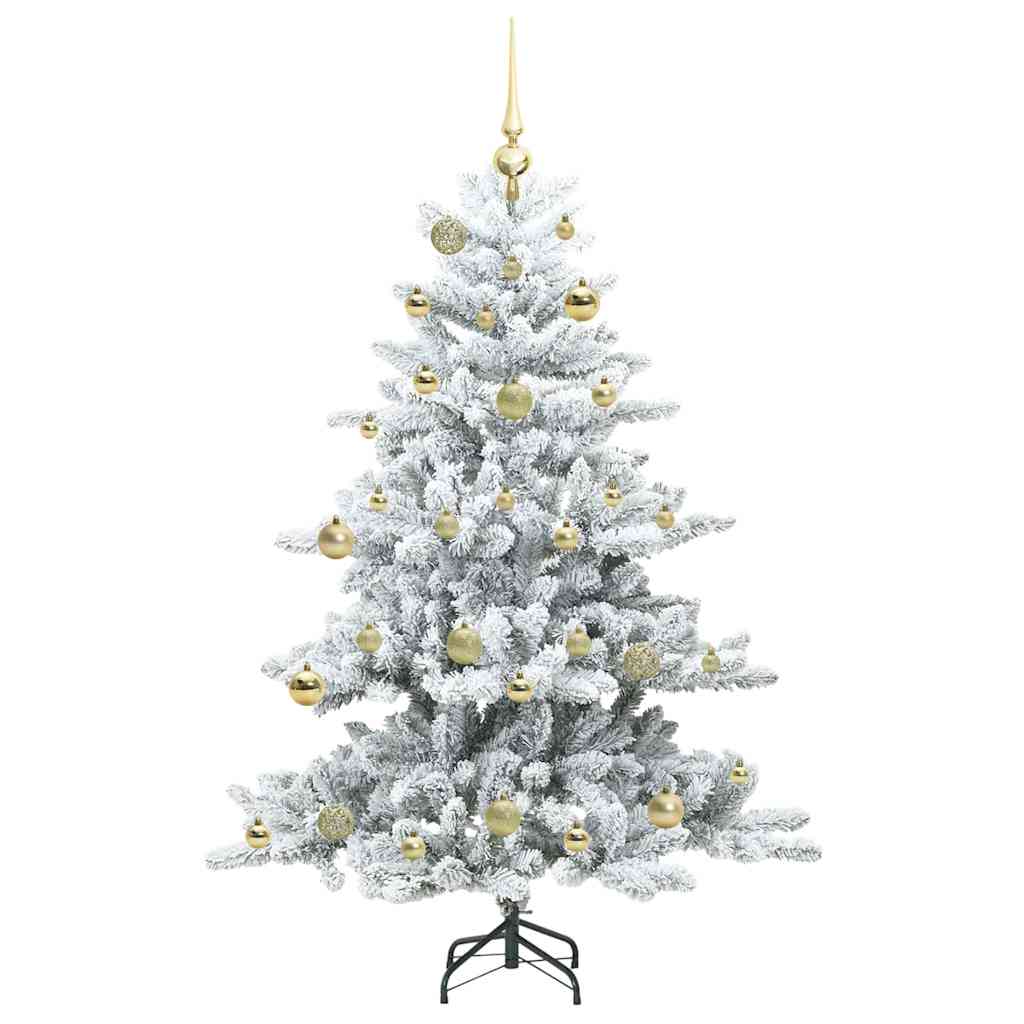 Albero di Natale Artificiale con Rami Pieghevoli Bianco 150 cm