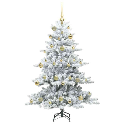 Albero di Natale Artificiale con Rami Pieghevoli Bianco 150 cm