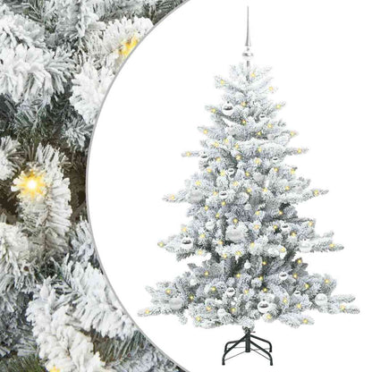 Albero di Natale Artificiale con Rami Pieghevoli Bianco 150 cm