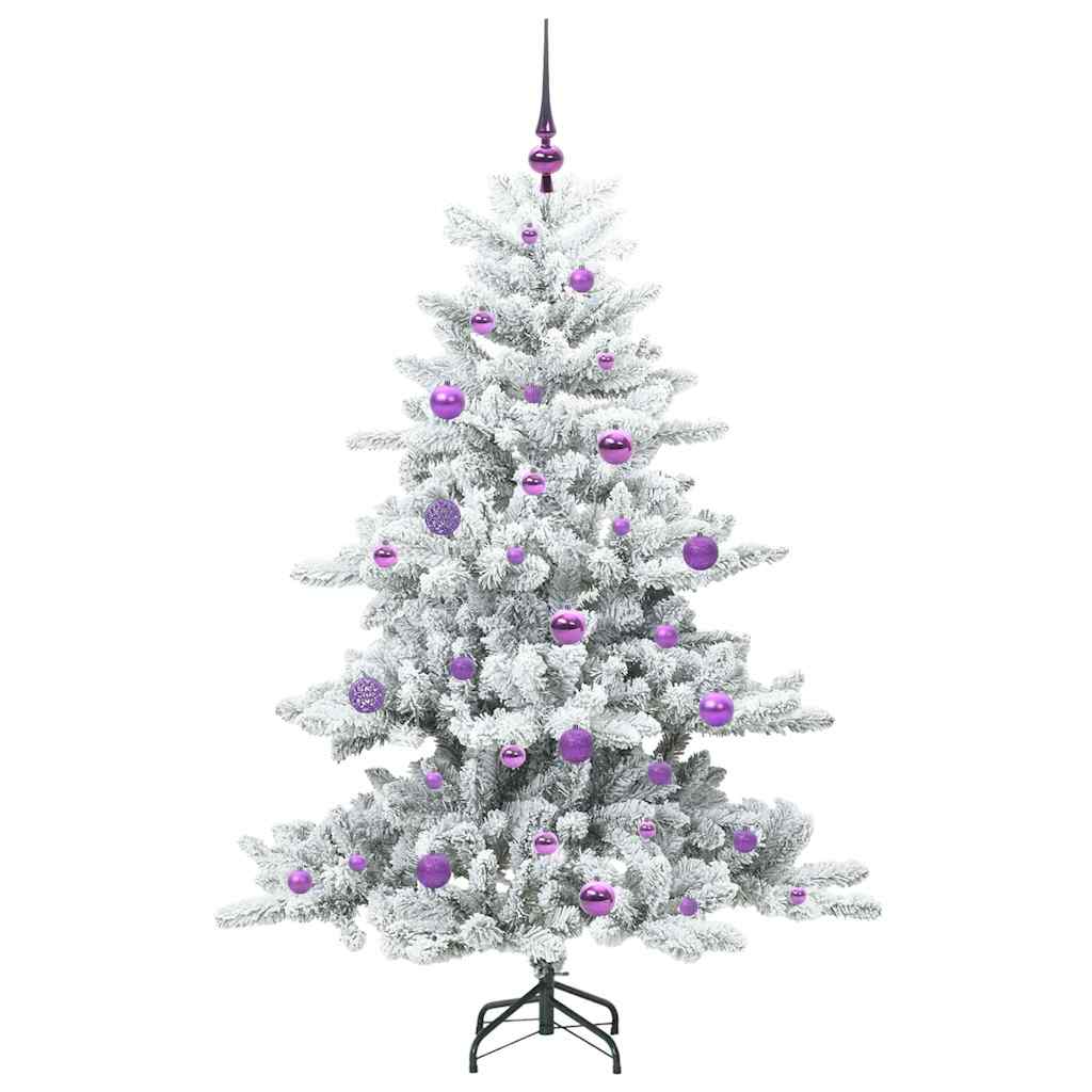 Albero di Natale Artificiale con Rami Pieghevoli Bianco 150 cm