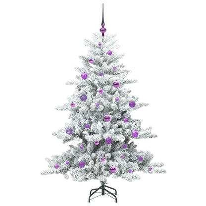 Albero di Natale Artificiale con Rami Pieghevoli Bianco 150 cm