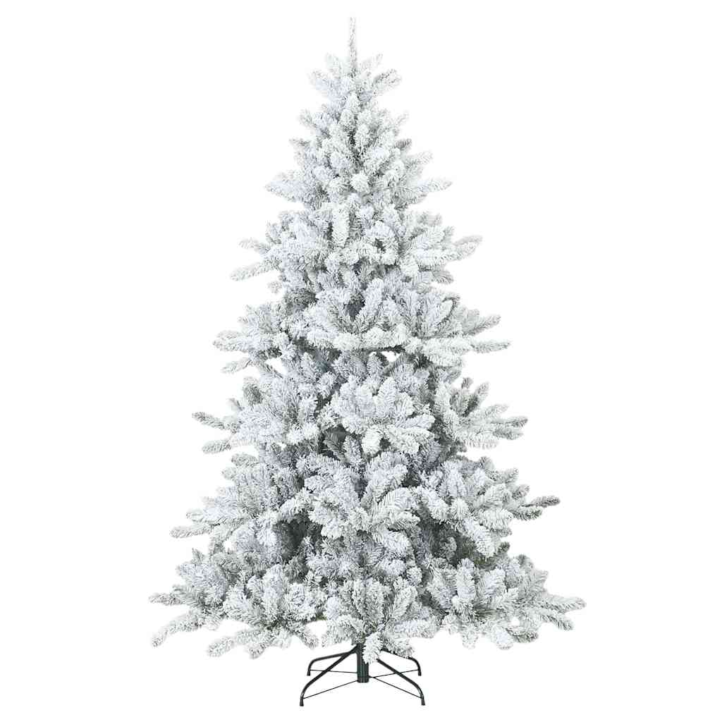 Albero di Natale Artificiale con Rami Pieghevoli Bianco 180 cm