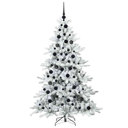 Albero di Natale Artificiale con Rami Pieghevoli Bianco 180 cm