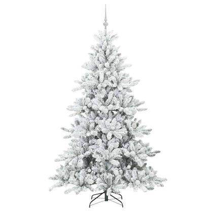 Albero di Natale Artificiale con Rami Pieghevoli Bianco 180 cm