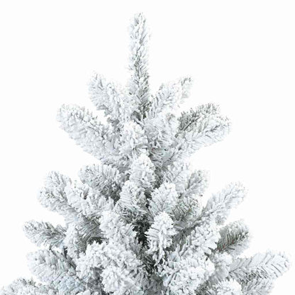 Albero di Natale Artificiale con Rami Pieghevoli Bianco 210 cm