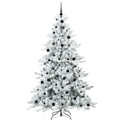 Albero di Natale Artificiale con Rami Pieghevoli Bianco 210 cm