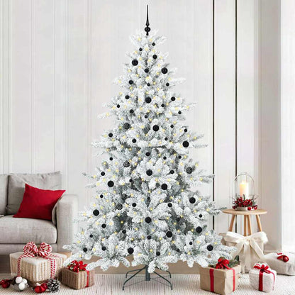 Albero di Natale Artificiale con Rami Pieghevoli Bianco 240 cm