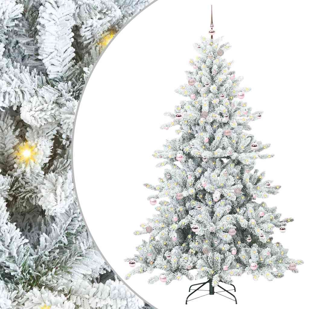 Albero di Natale Artificiale con Rami Pieghevoli Bianco 240 cm | homemem39