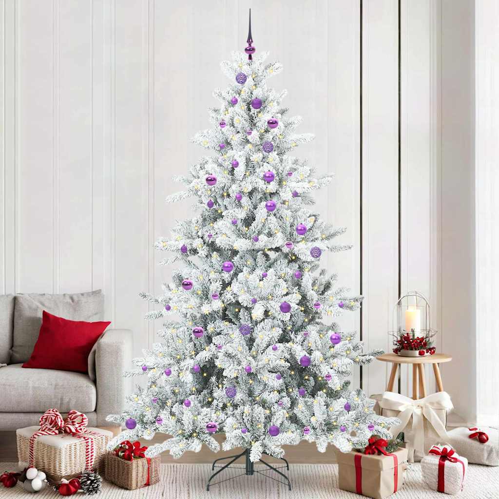 Albero di Natale Artificiale con Rami Pieghevoli Bianco 240 cm | homemem39
