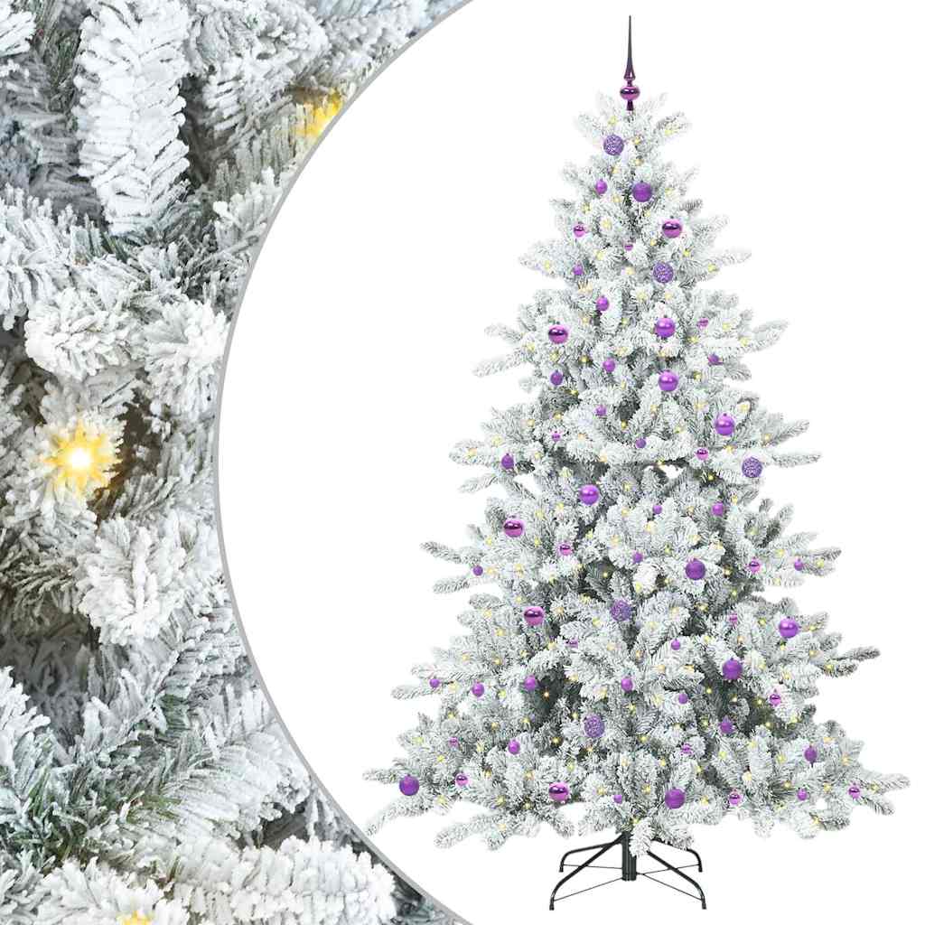 Albero di Natale Artificiale con Rami Pieghevoli Bianco 240 cm | homemem39