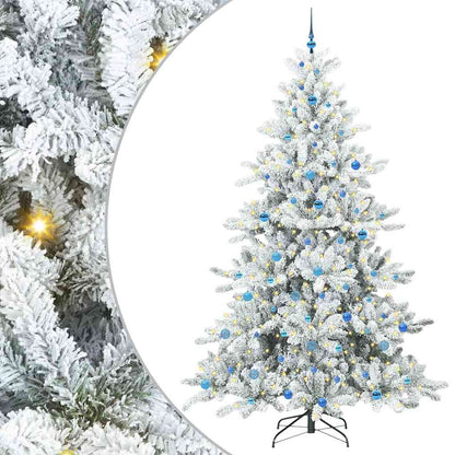 Albero di Natale Artificiale con Rami Pieghevoli Bianco 240 cm | homemem39