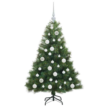 Albero di Natale artificiale con 150 LED Verde 120 cm PE e PVC