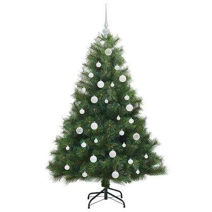 Albero di Natale artificiale con 150 LED Verde 150 cm PE e PVC