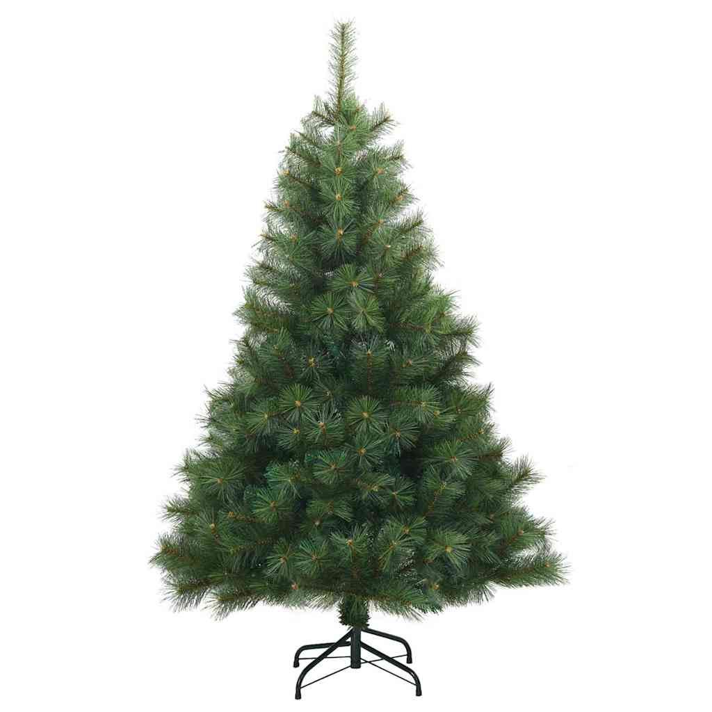 Albero di Natale artificiale con 150 LED Verde 150 cm PE e PVC