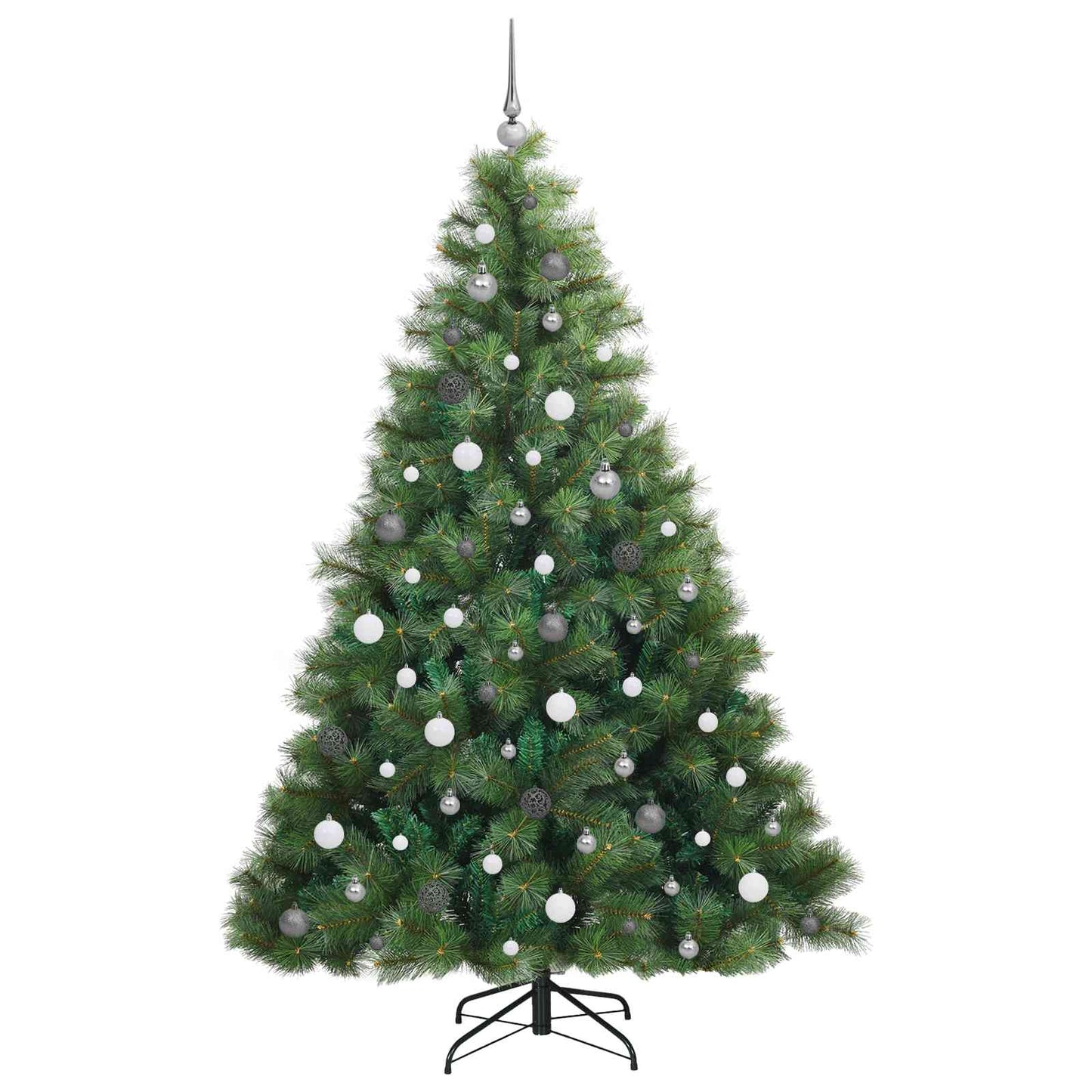 Albero di Natale artificiale con 300 LED Verde 210 cm PE e PVC | homemem39