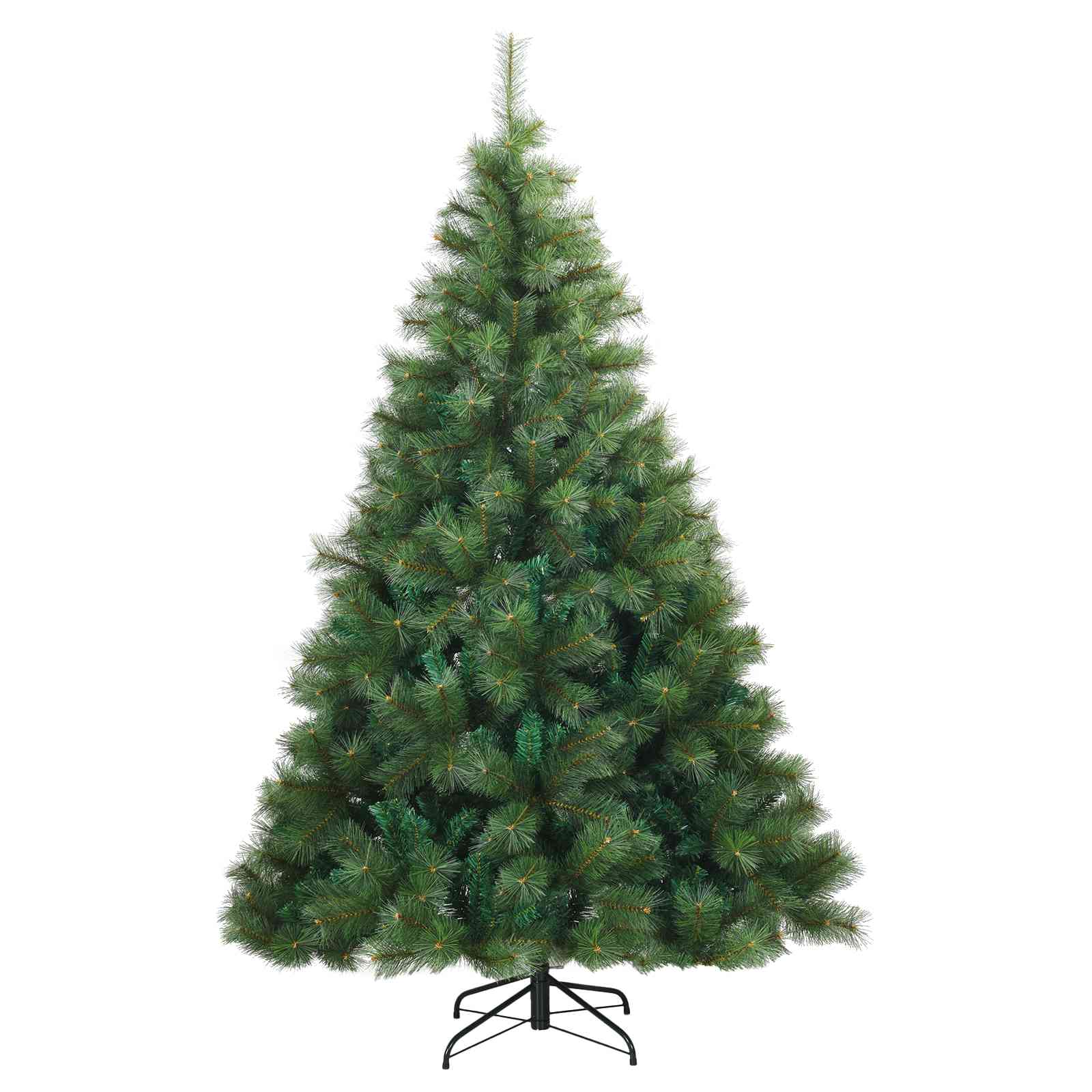 Albero di Natale artificiale con 300 LED Verde 210 cm PE e PVC | homemem39