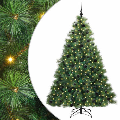 Albero di Natale artificiale con 300 LED Verde 210 cm PE e PVC | homemem39