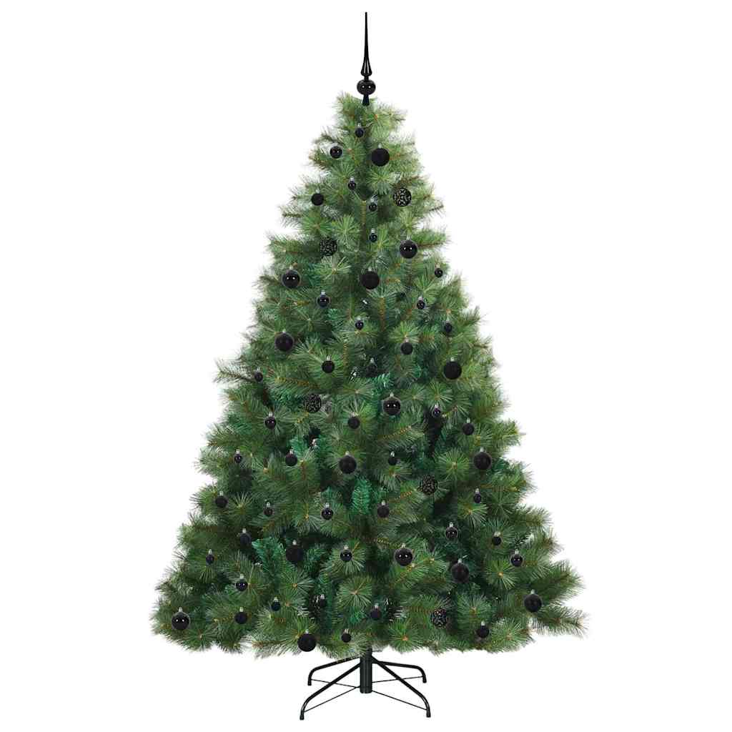 Albero di Natale artificiale con 300 LED Verde 210 cm PE e PVC | homemem39