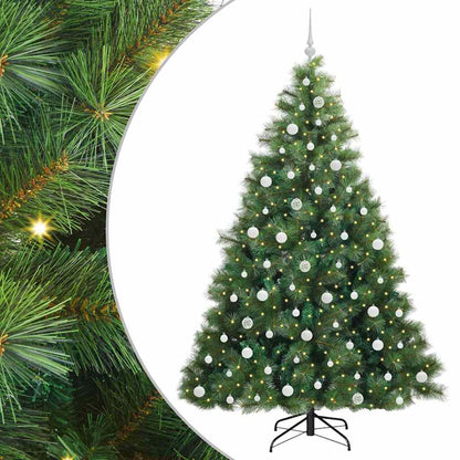 Albero di Natale artificiale con 300 LED Verde 210 cm PE e PVC | homemem39