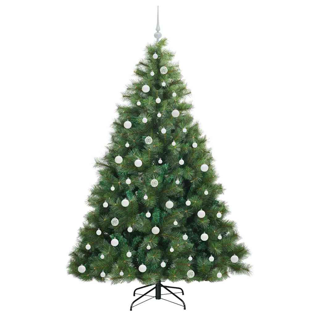 Albero di Natale artificiale con 300 LED Verde 210 cm PE e PVC | homemem39