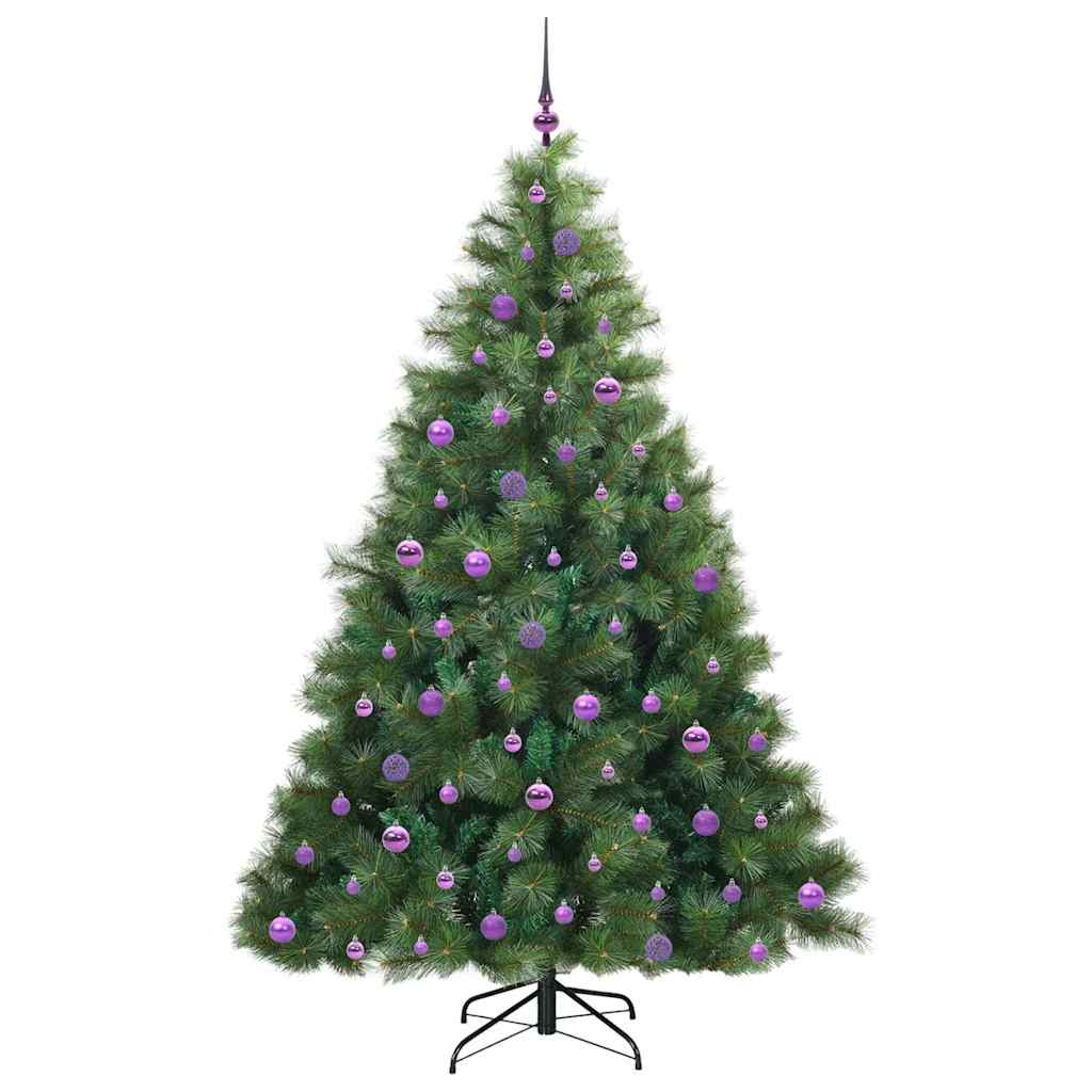 Albero di Natale artificiale con 300 LED Verde 210 cm PE e PVC | homemem39