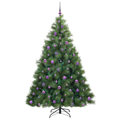 Albero di Natale artificiale con 300 LED Verde 210 cm PE e PVC | homemem39