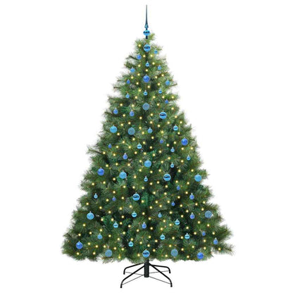 Albero di Natale artificiale con 300 LED Verde 210 cm PE e PVC | homemem39