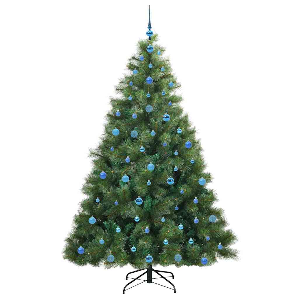 Albero di Natale artificiale con 300 LED Verde 210 cm PE e PVC | homemem39