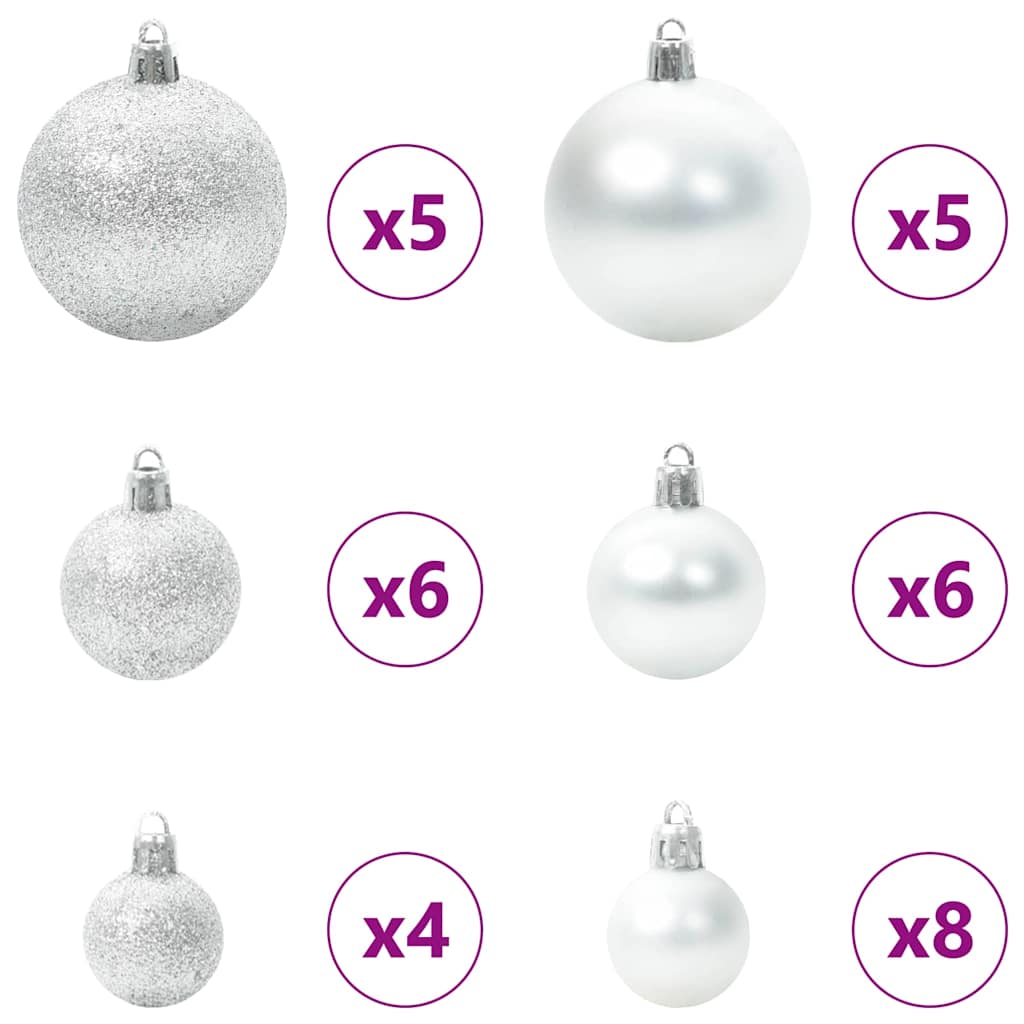 Albero di Natale artificiale con 150 LED Verde 120 cm PE e PVC