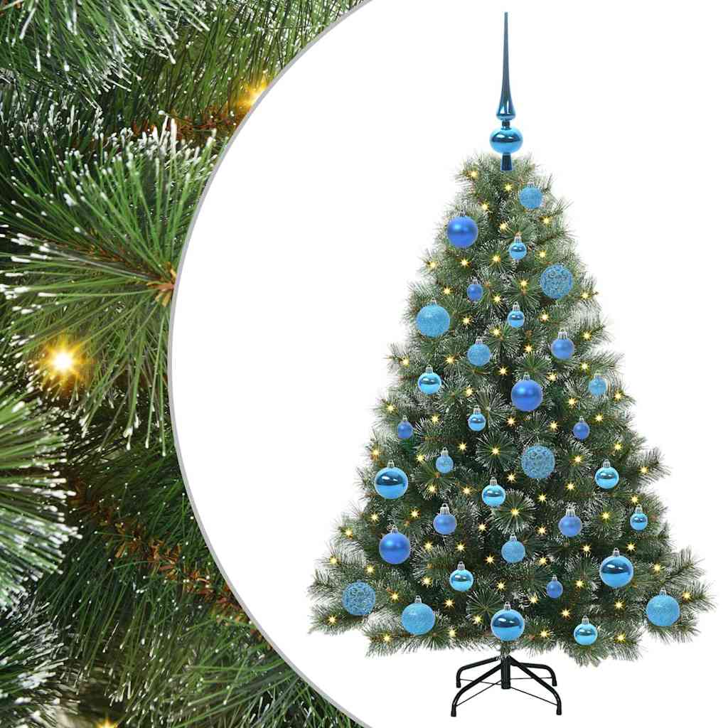 Albero di Natale artificiale con 150 LED Verde 120 cm PE e PVC | homemem39