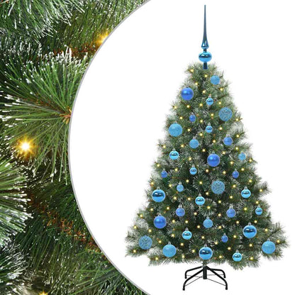 Albero di Natale artificiale con 150 LED Verde 120 cm PE e PVC | homemem39