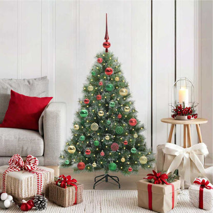 Albero di Natale artificiale con 150 LED Verde 120 cm PE e PVC | homemem39
