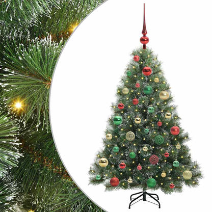 Albero di Natale artificiale con 150 LED Verde 120 cm PE e PVC | homemem39