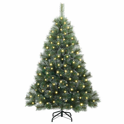 Albero di Natale artificiale con 150 LED Verde 150 cm PE e PVC