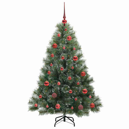 Albero di Natale artificiale con 150 LED Verde 150 cm PE e PVC