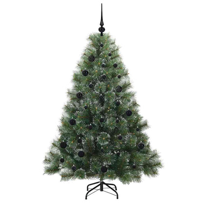Albero di Natale artificiale con 150 LED Verde 150 cm PE e PVC