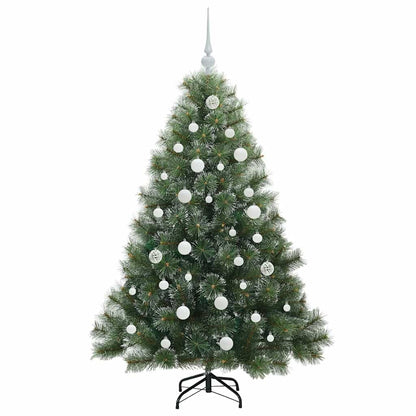 Albero di Natale artificiale con 150 LED Verde 150 cm PE e PVC