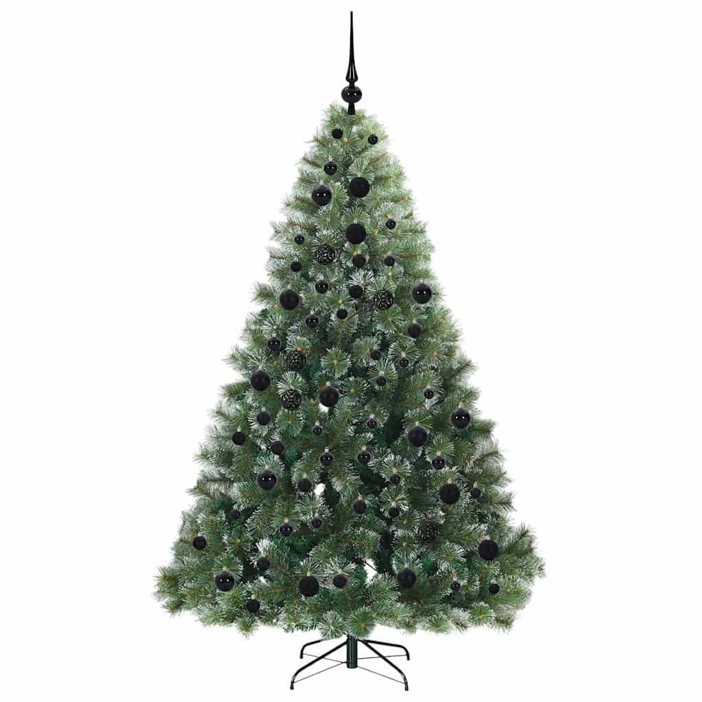 Albero di Natale artificiale con 300 LED Verde 180 cm PE e PVC