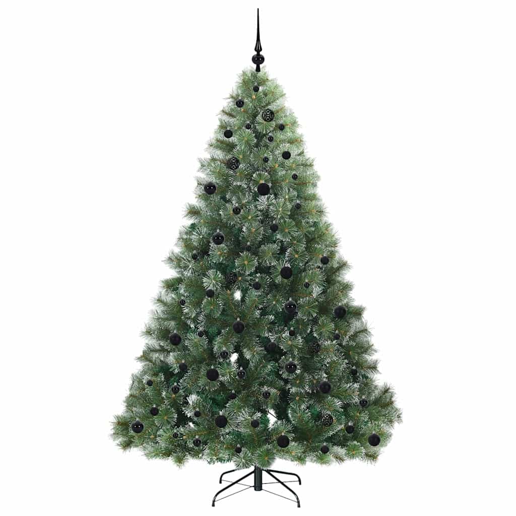 Albero di Natale artificiale con 300 LED Verde 210 cm PE e PVC