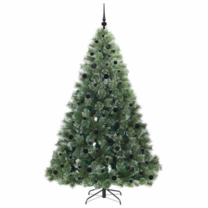 Albero di Natale artificiale con 300 LED Verde 210 cm PE e PVC