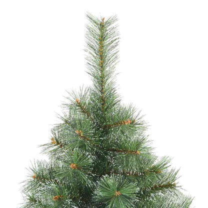 Albero di Natale artificiale con 300 LED Verde 210 cm PE e PVC
