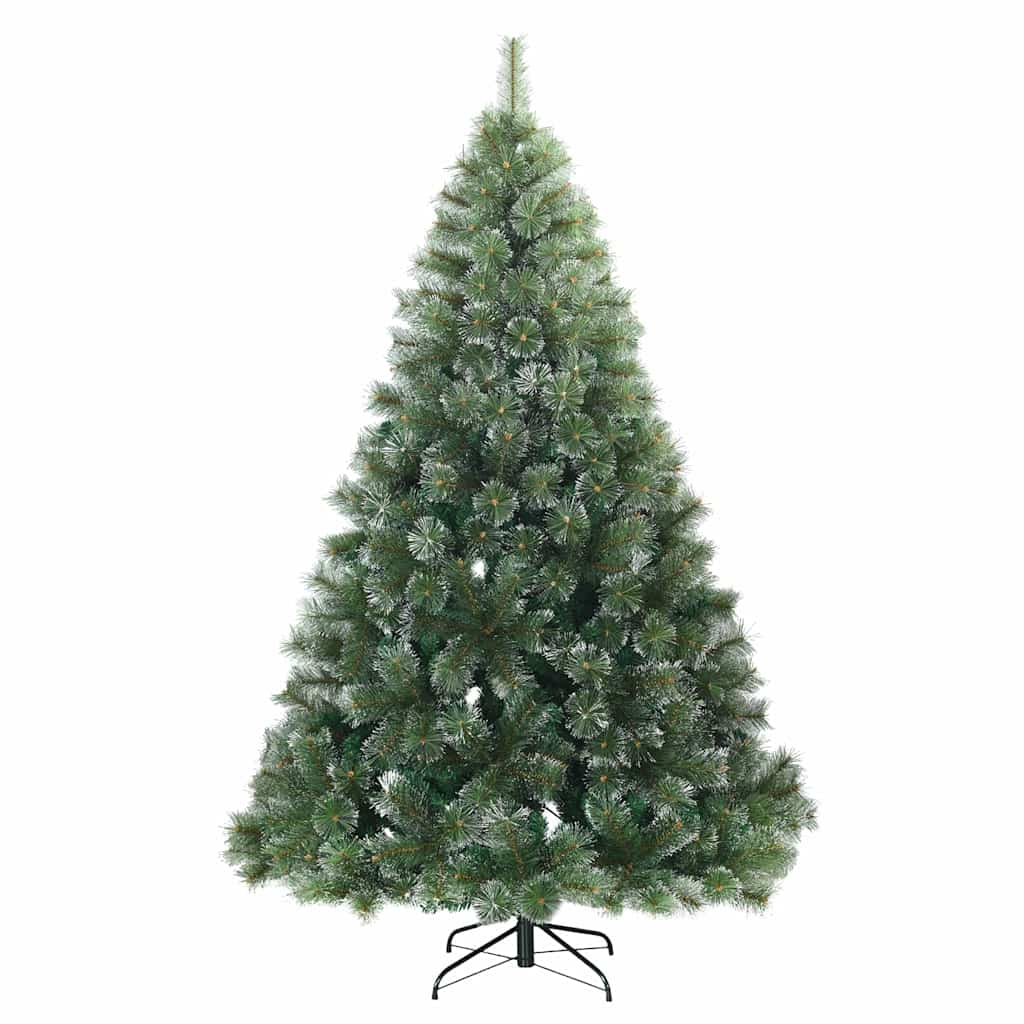 Albero di Natale artificiale con 300 LED Verde 210 cm PE e PVC