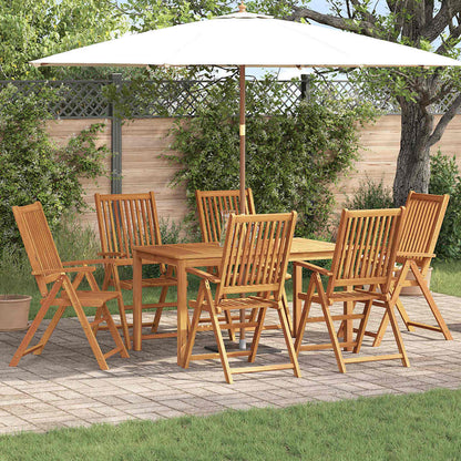Set da Pranzo per Giardino 7 pcs Marrone