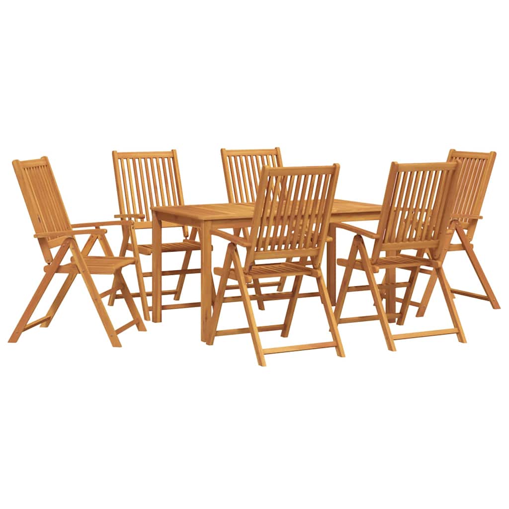 Set da Pranzo per Giardino 7 pcs Marrone